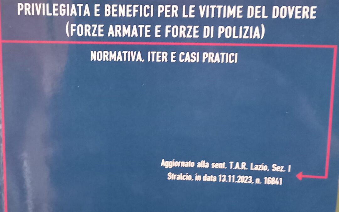 Esenzione Irpef sui trattamenti pensionistici a favore delle Vittime del Dovere